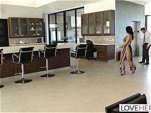 LoveHerFeet - Sneaky cuckold sole hump With The Realtor