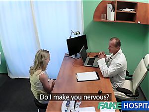 FakeHospital cute blond patient gets vagina check-up